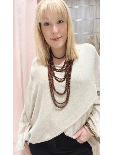 Poncho Jenn Color Tierra