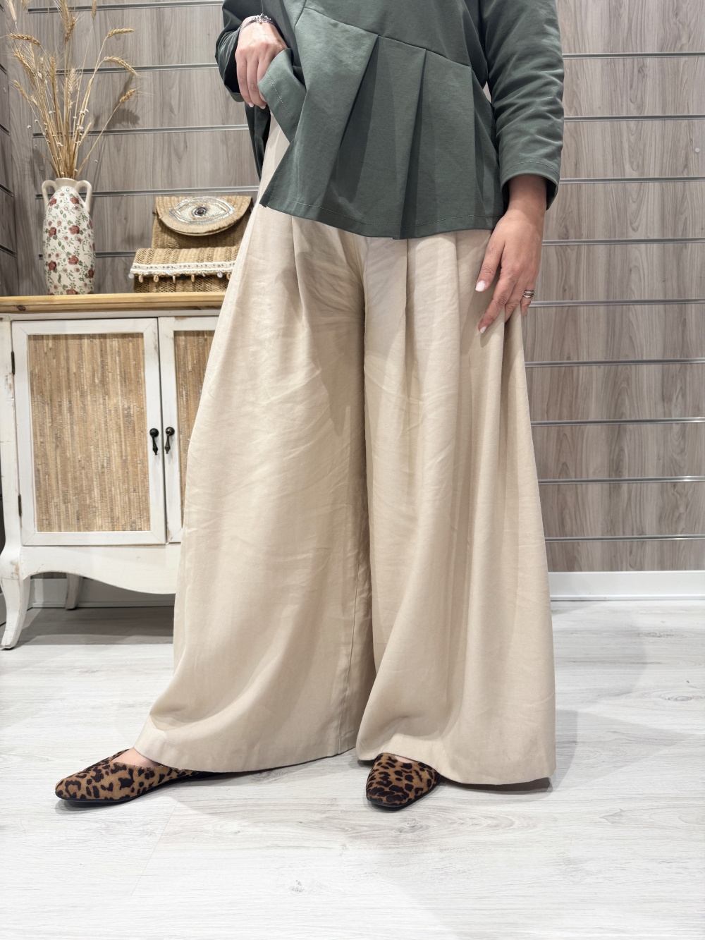 Pantalón Brit Beige