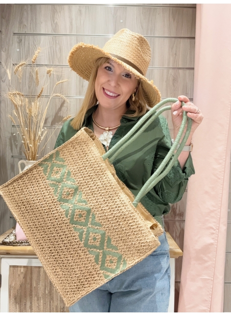 Bolso Étnico Verde Natural