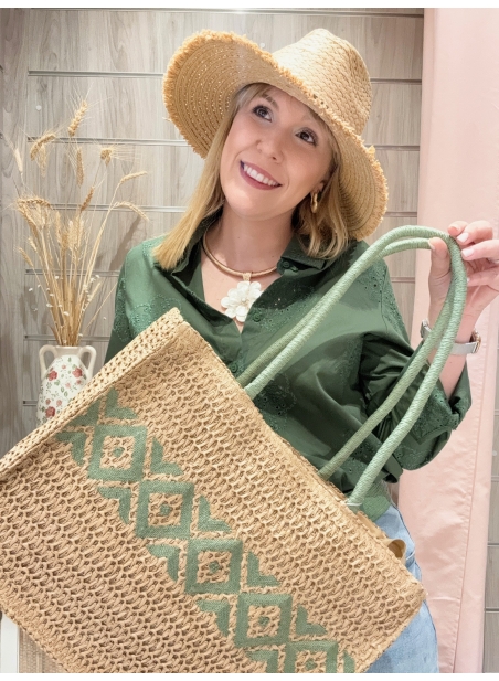 Bolso Étnico Verde Natural