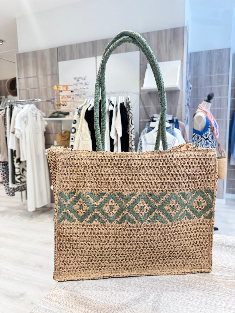 Bolso Étnico Verde Natural