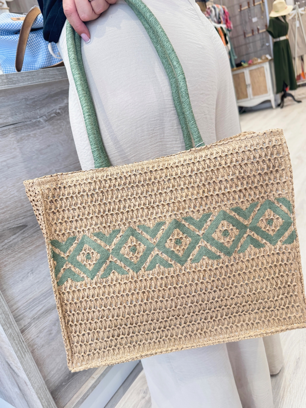 Bolso Étnico Verde Natural