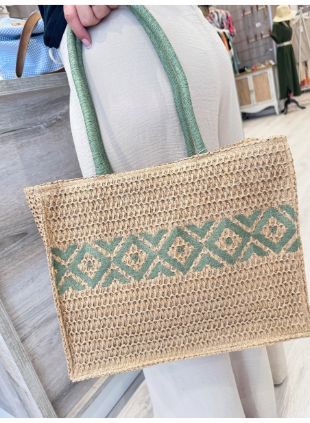 Bolso Étnico Verde Natural