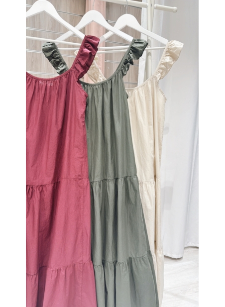 Vestido Maria Jose burdeos