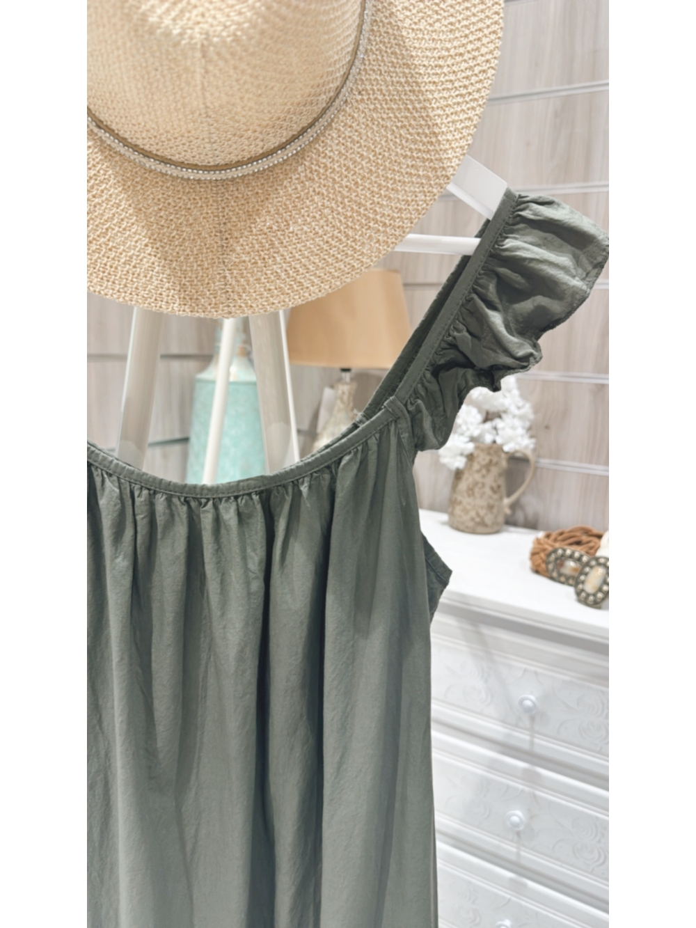 Vestido Maria Jose Verde Kaki
