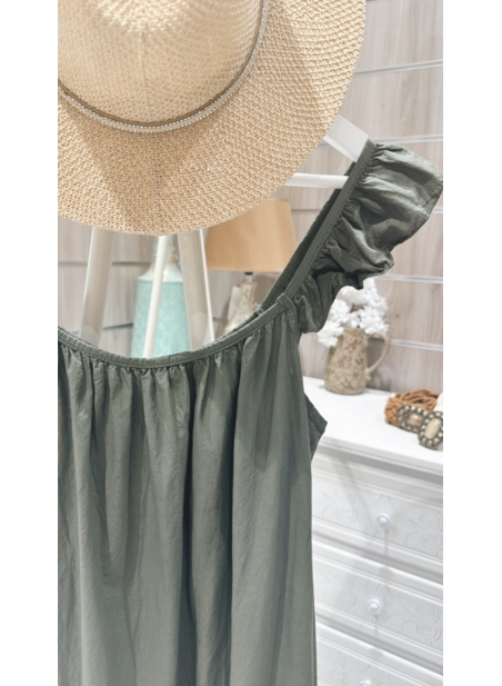 Vestido Maria Jose Verde Kaki