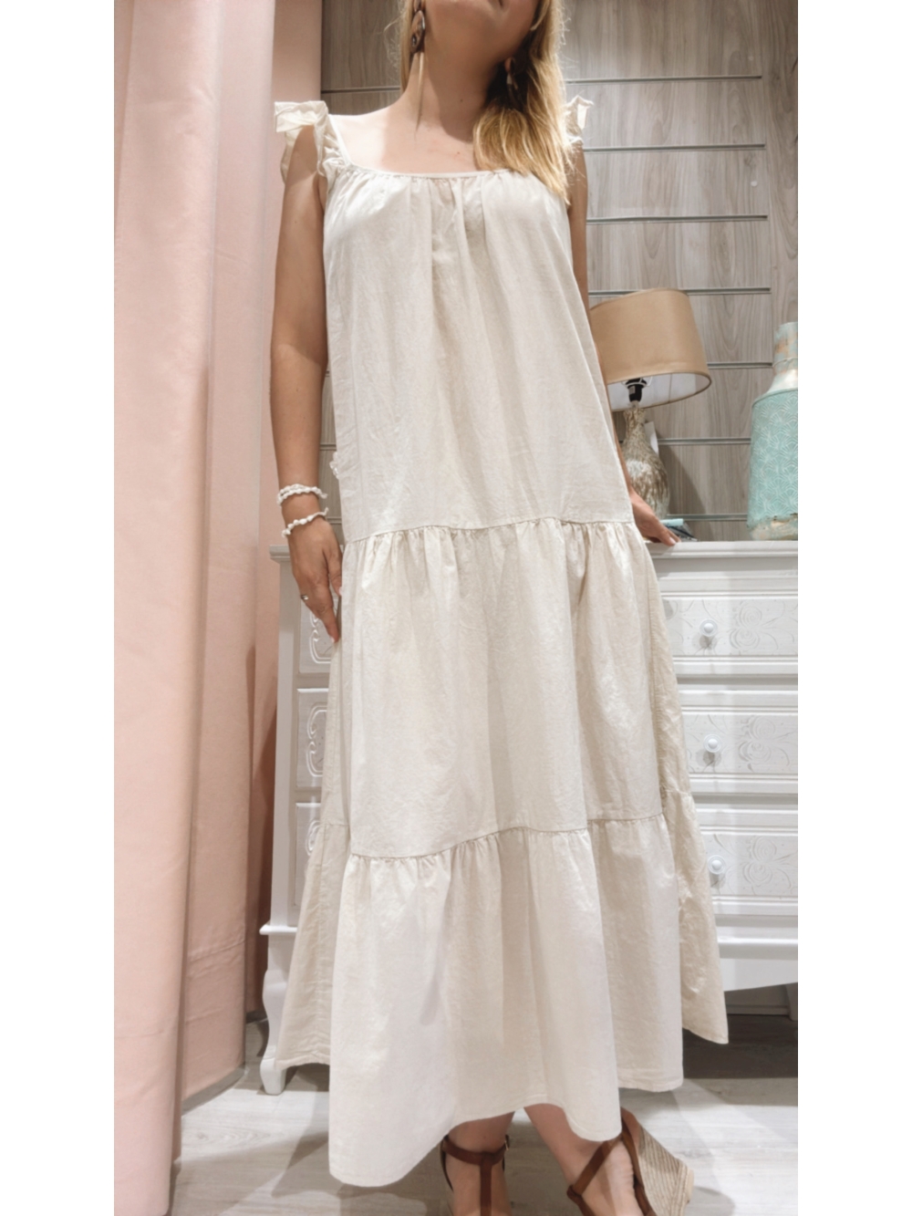 Vestido Maria Jose Beige