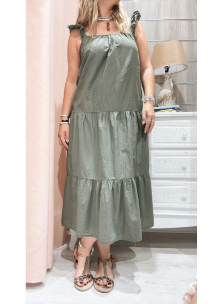 Vestido Maria Jose Verde Kaki