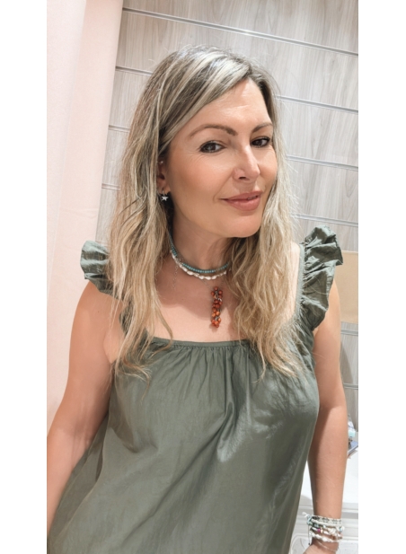 Vestido Maria Jose Verde Kaki