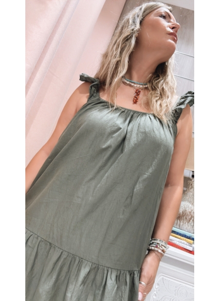 Vestido Maria Jose Verde Kaki