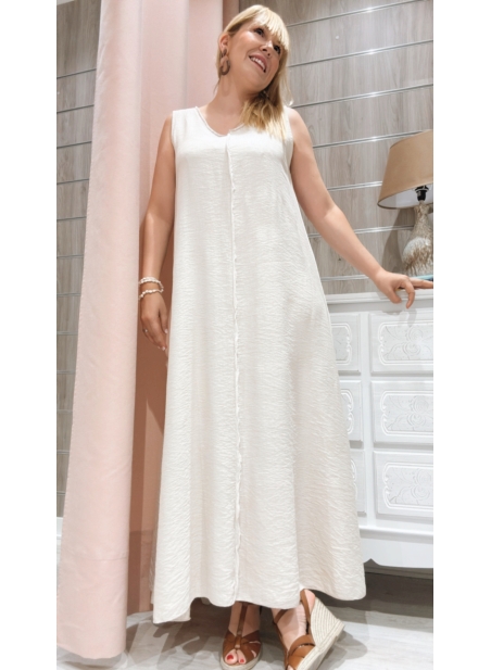 Vestido Paula Beige