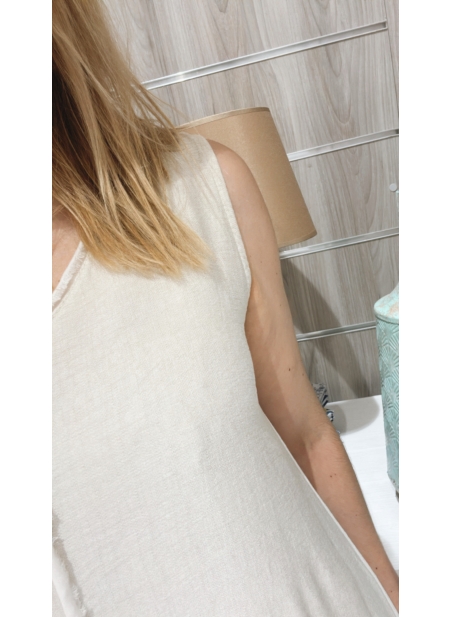 Vestido Paula Beige