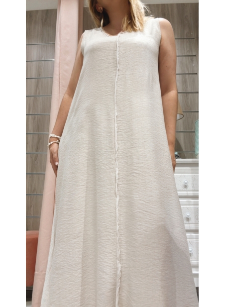 Vestido Paula Beige