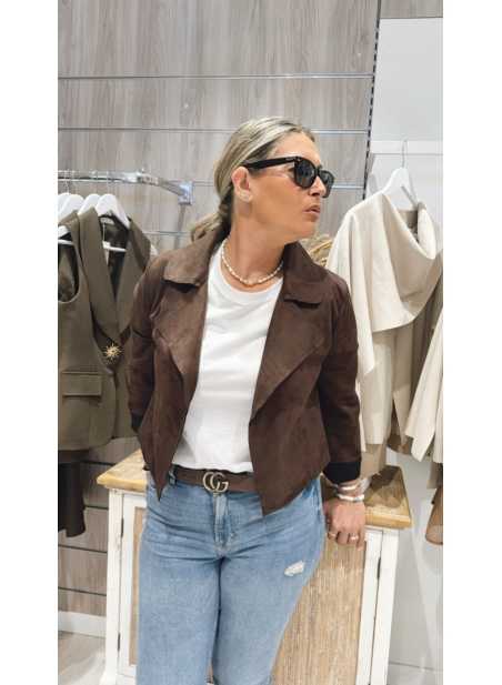 Chaqueta Bianca Marrón Chocolate