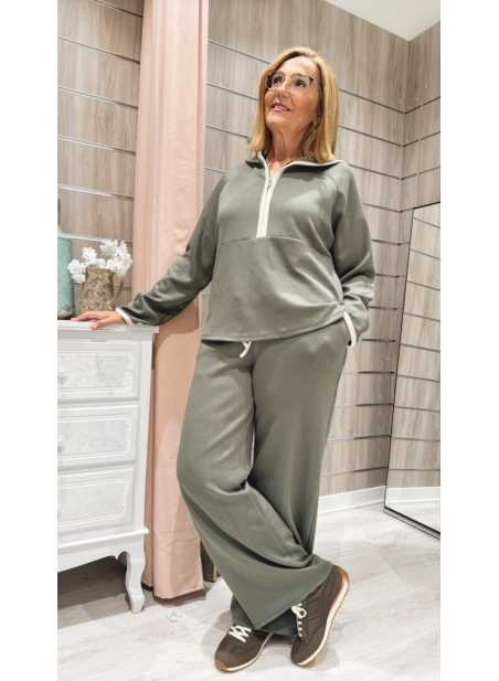 Conjunto Isabela Verde Kaki