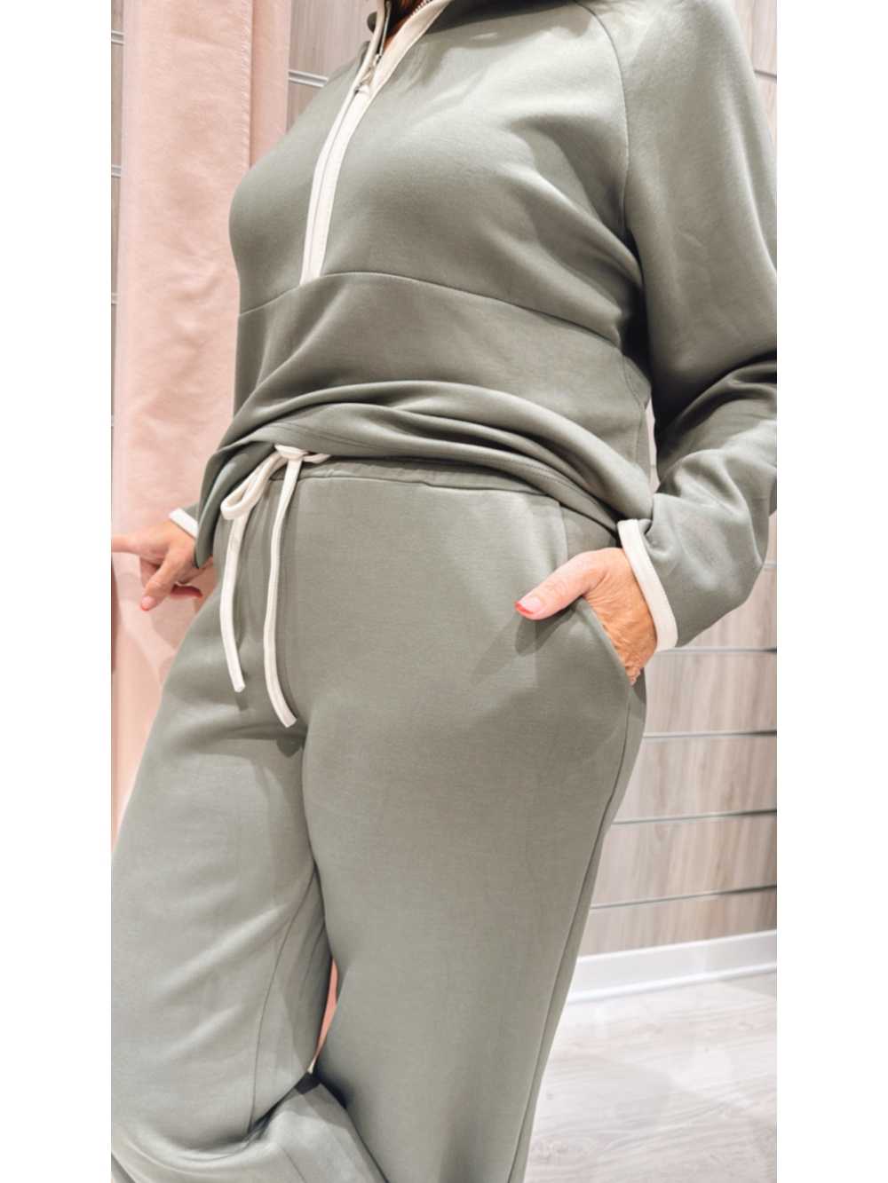 Conjunto Isabela Verde Kaki