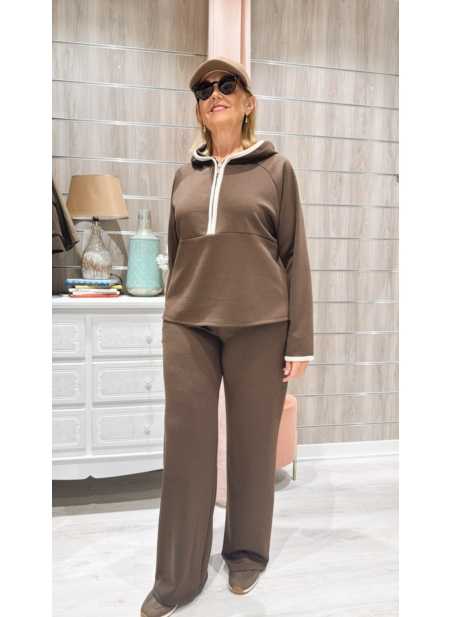 Conjunto Isabela Marrón Chocolate