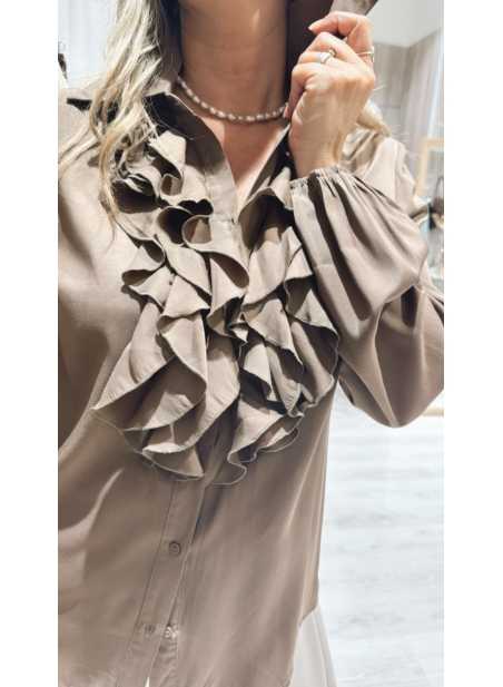 Camisa Alejandra Marrón Chocolate