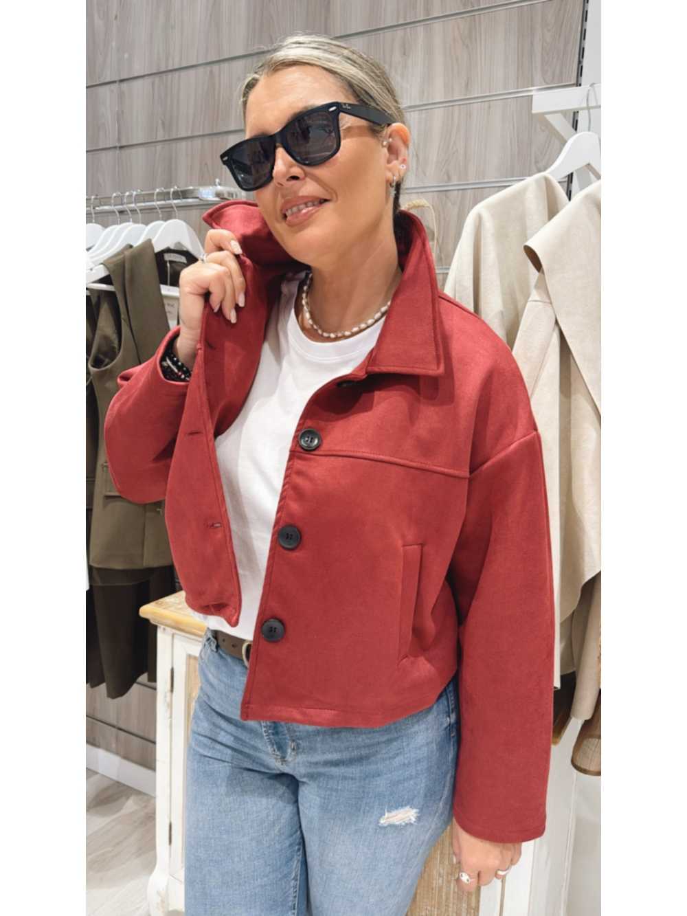 Chaqueta Emilia Burdeos