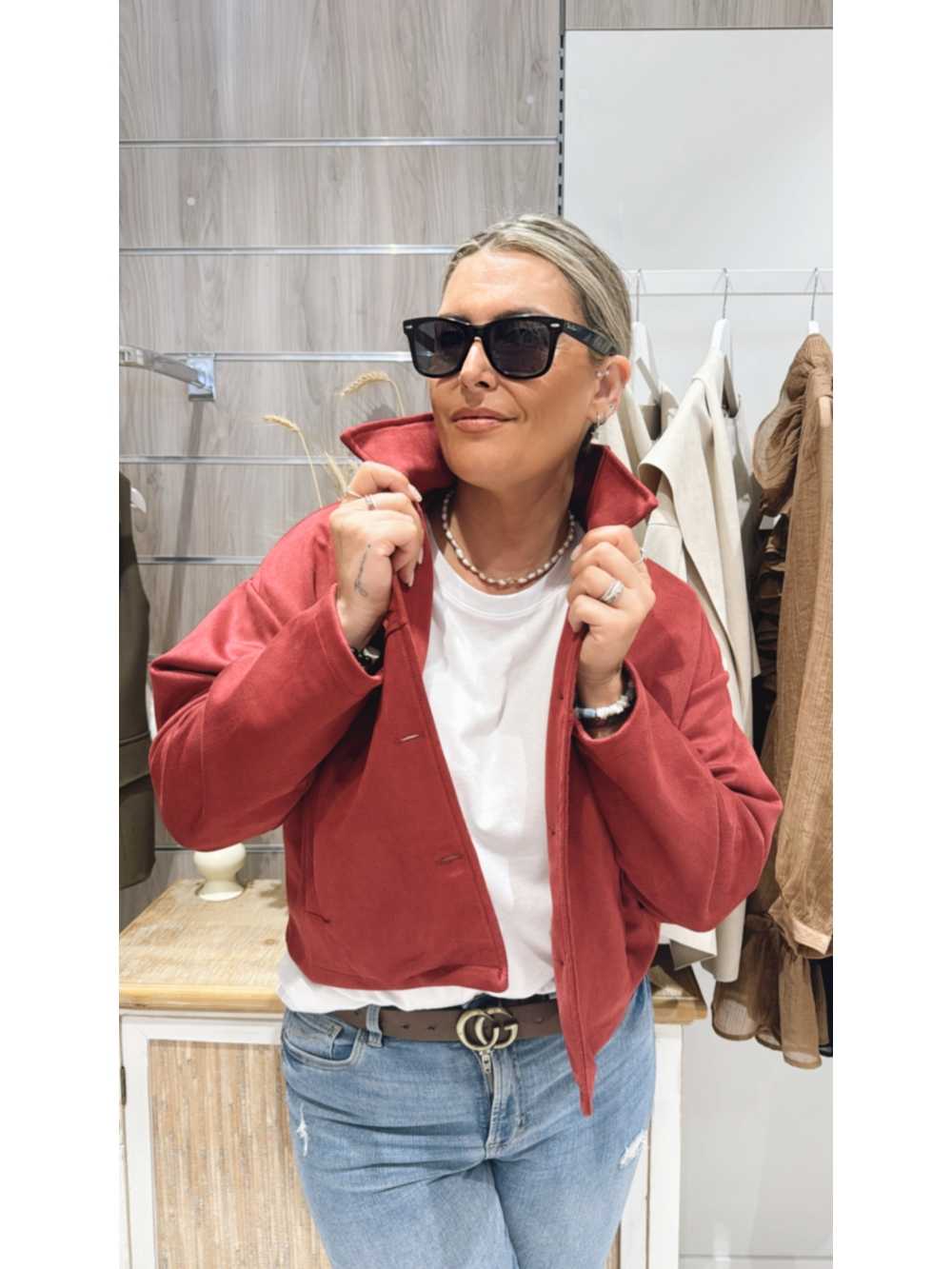 Chaqueta Emilia Burdeos