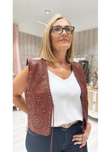 Chaleco Patricia Burdeos