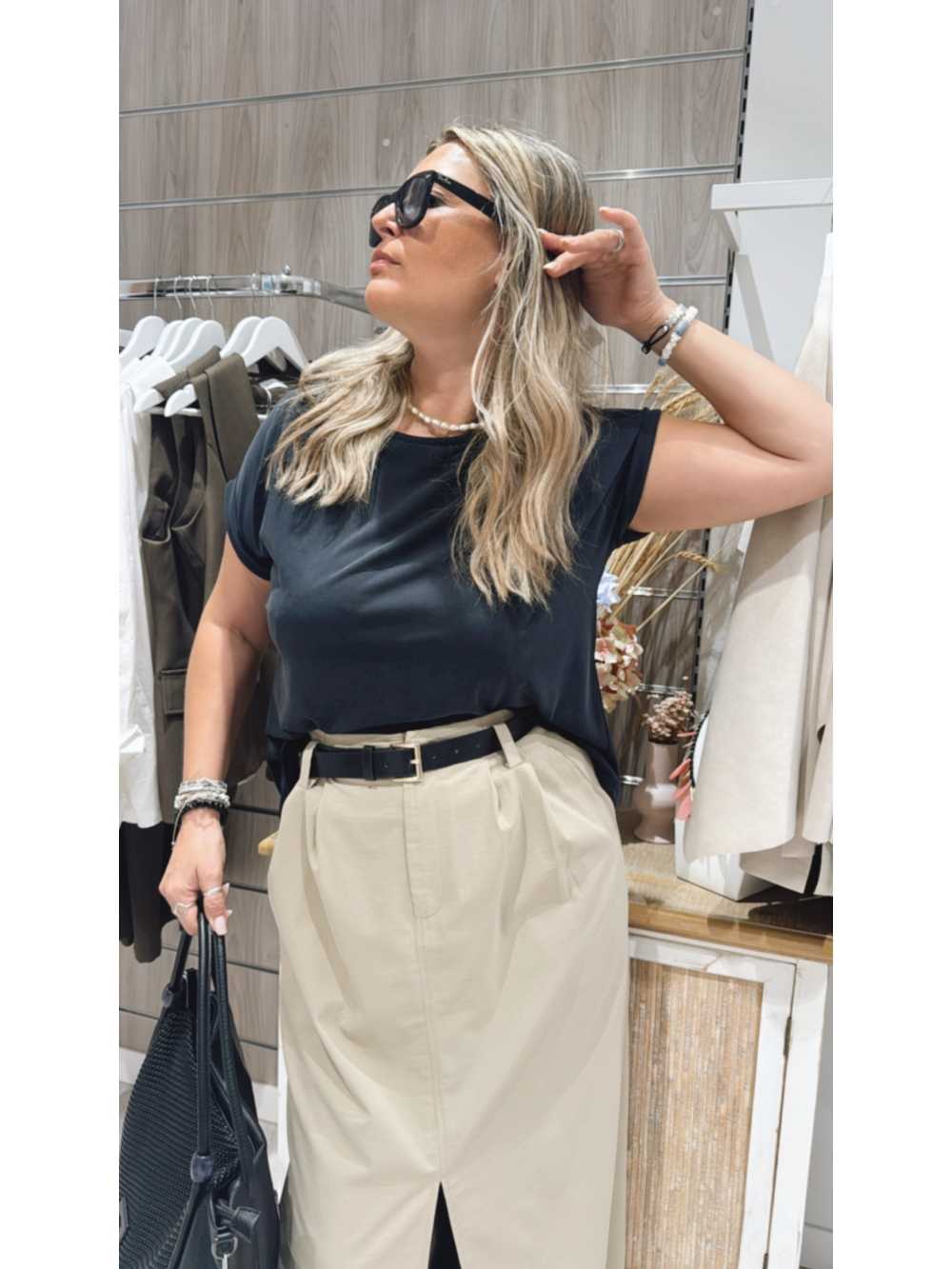 Falda Alma Beige
