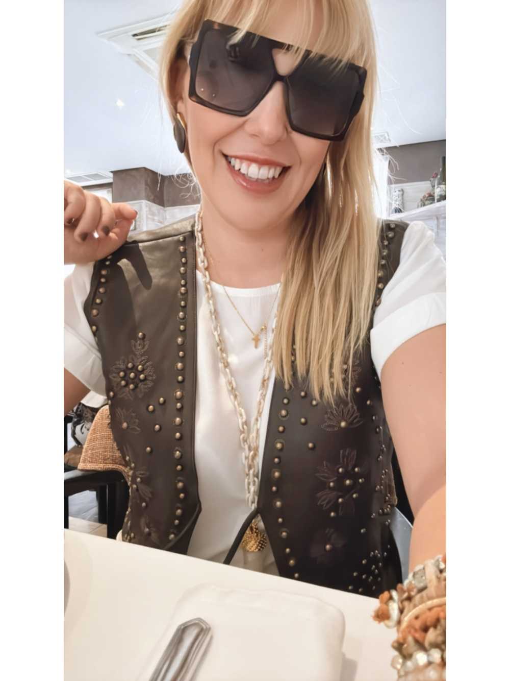 Chaleco Patricia Marrón