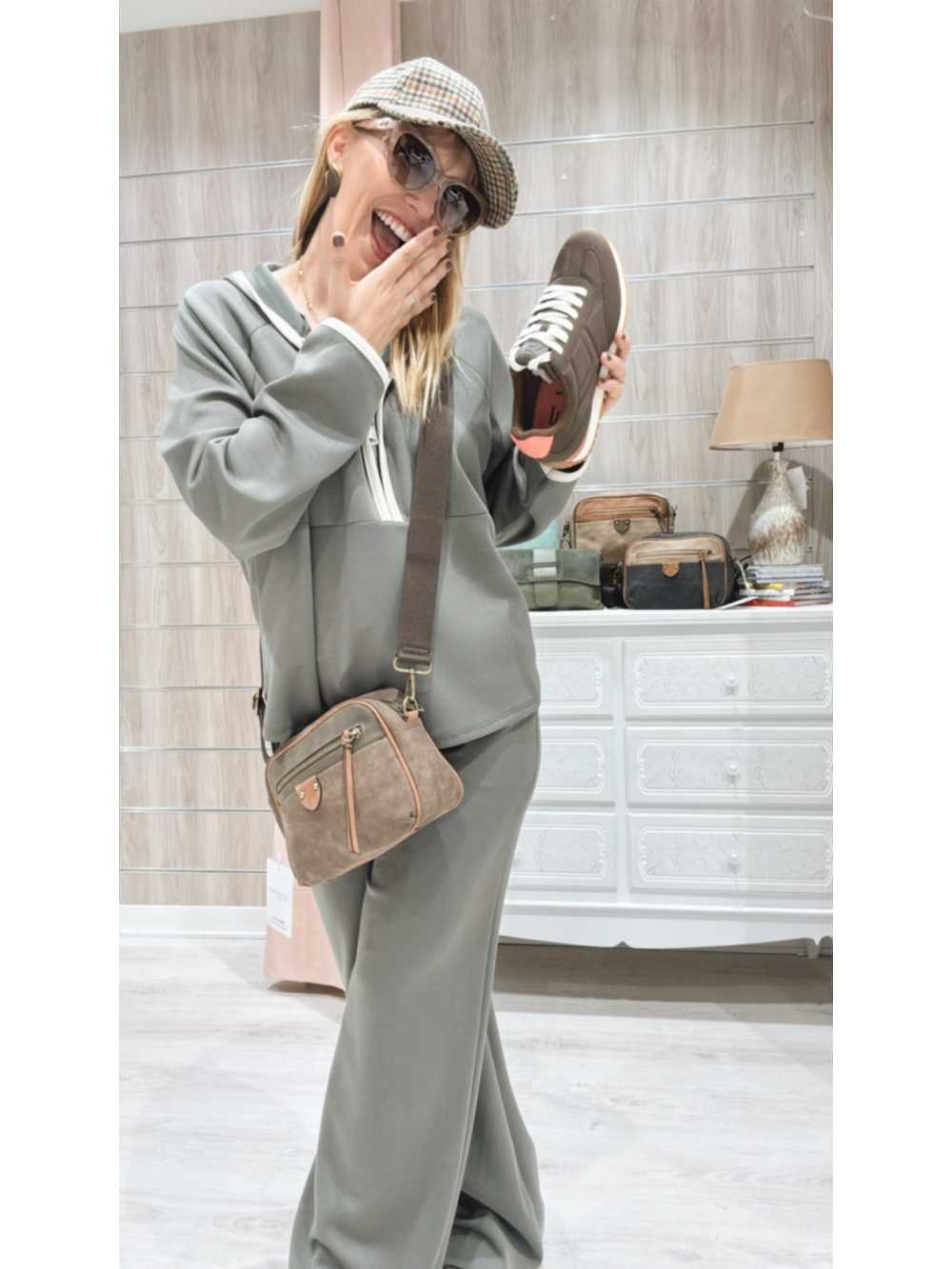 Conjunto Isabela Verde Kaki