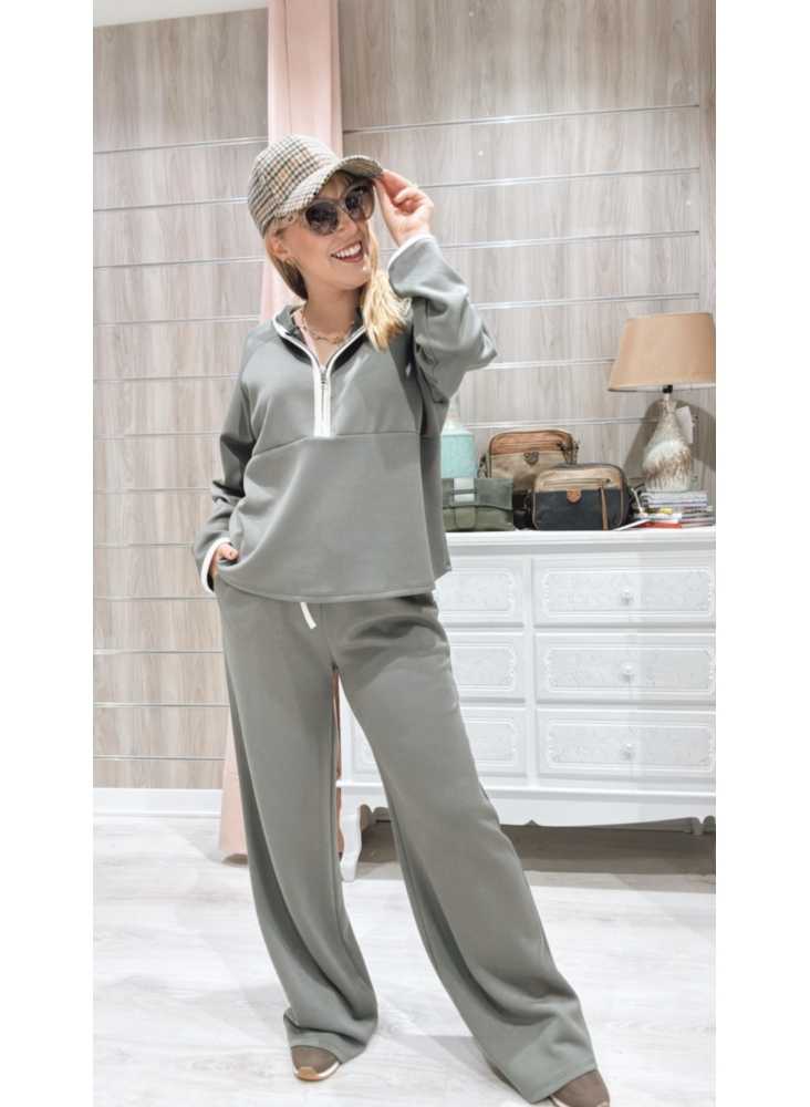 Conjunto Isabela Verde Kaki