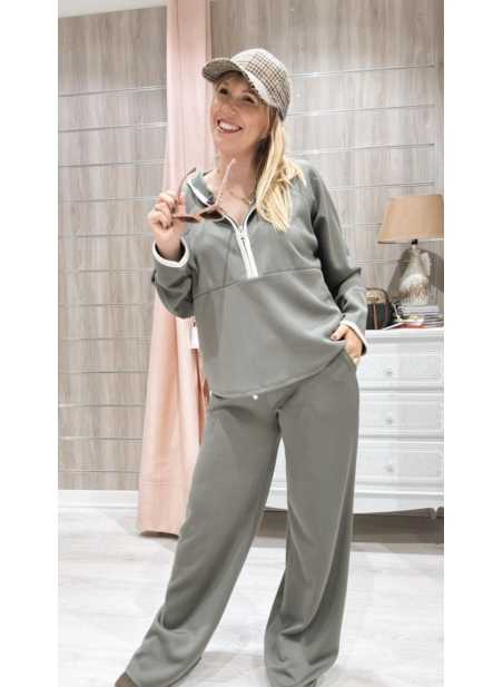 Conjunto Isabela Verde Kaki