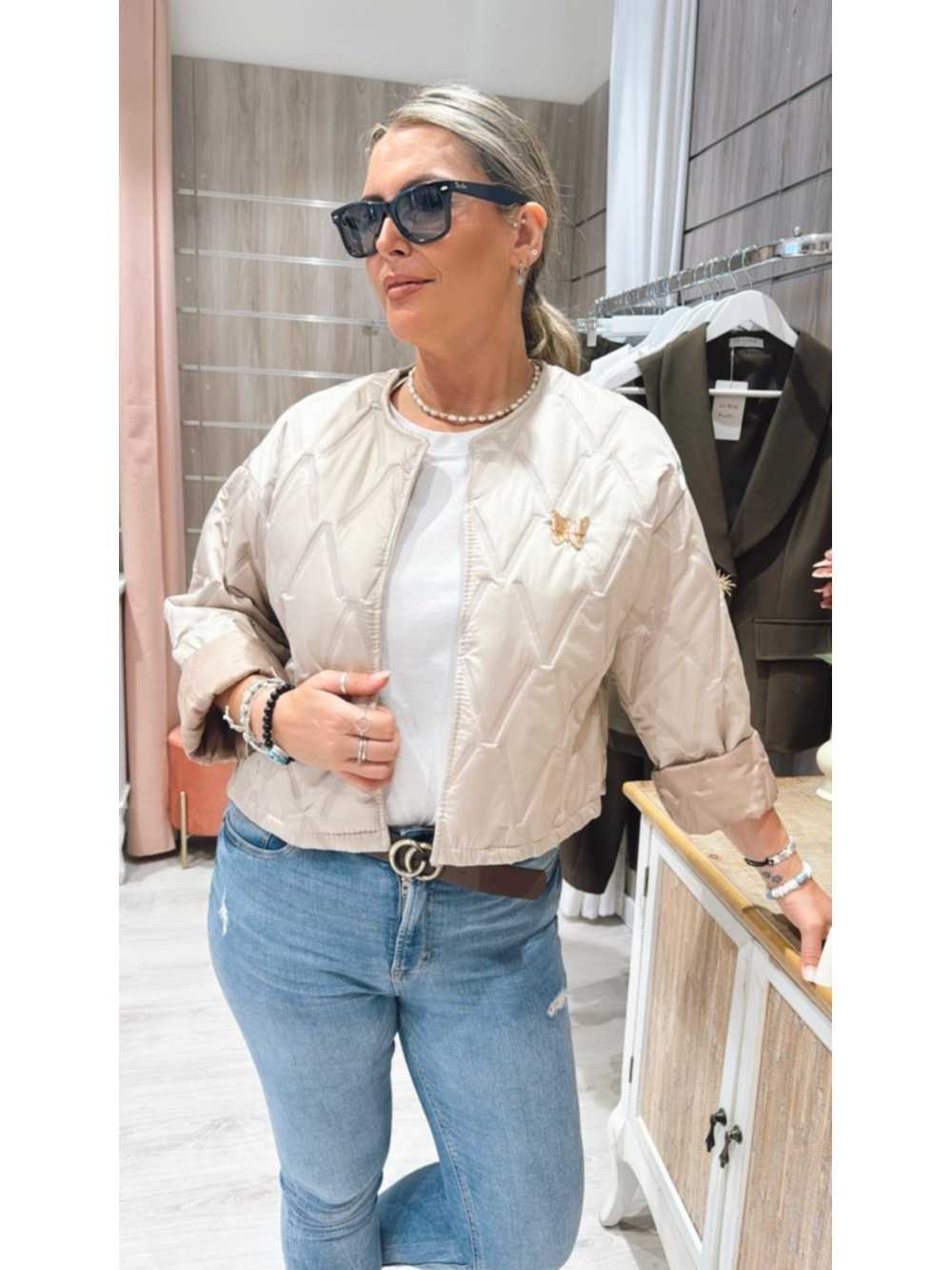 Chaqueta Mariposa Taupe