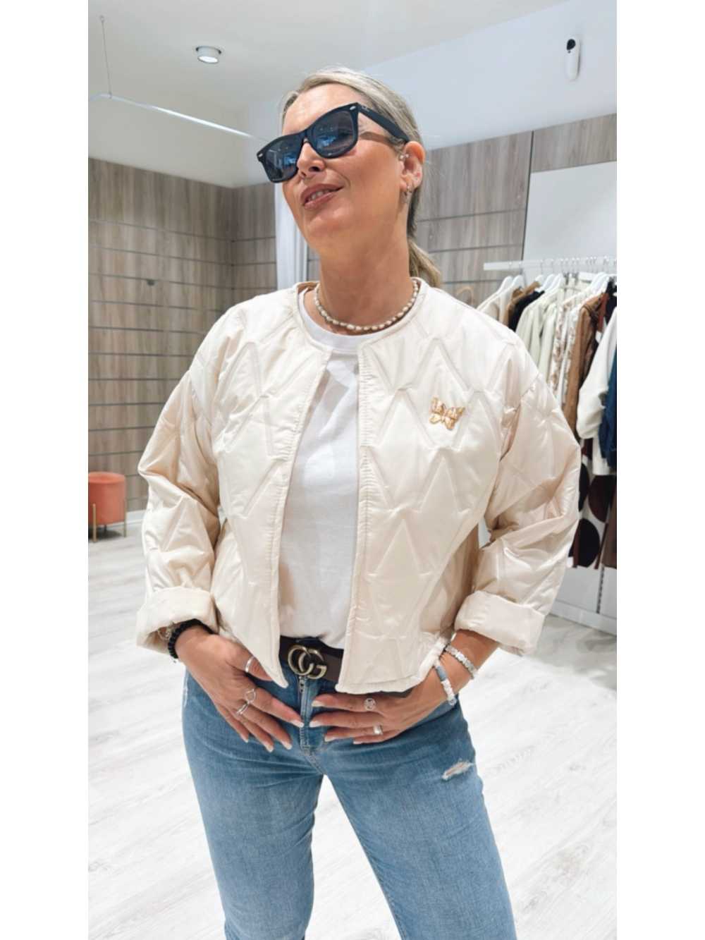 Chaqueta Mariposa Beige