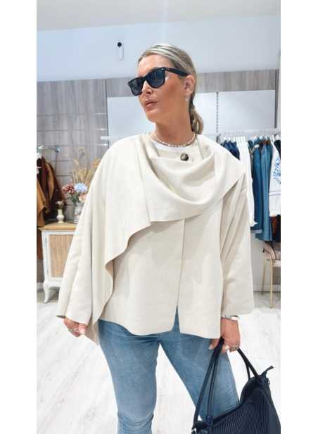 Chaqueta Efecto Capa Clarita