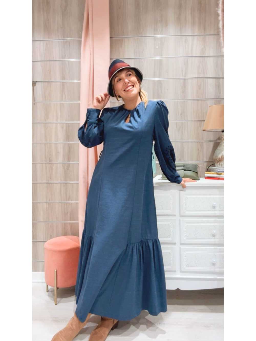 Vestido Natalia Azul