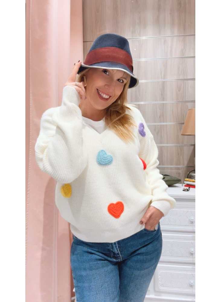Jersey Bogaña oversize en punto suave, ideal para tus looks de otoño e invierno.