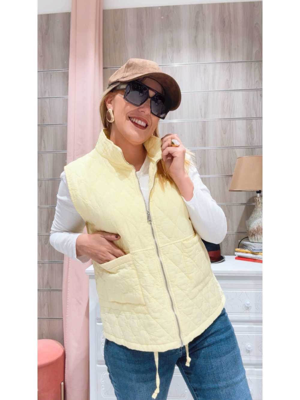Chaleco Olivia Amarillo
