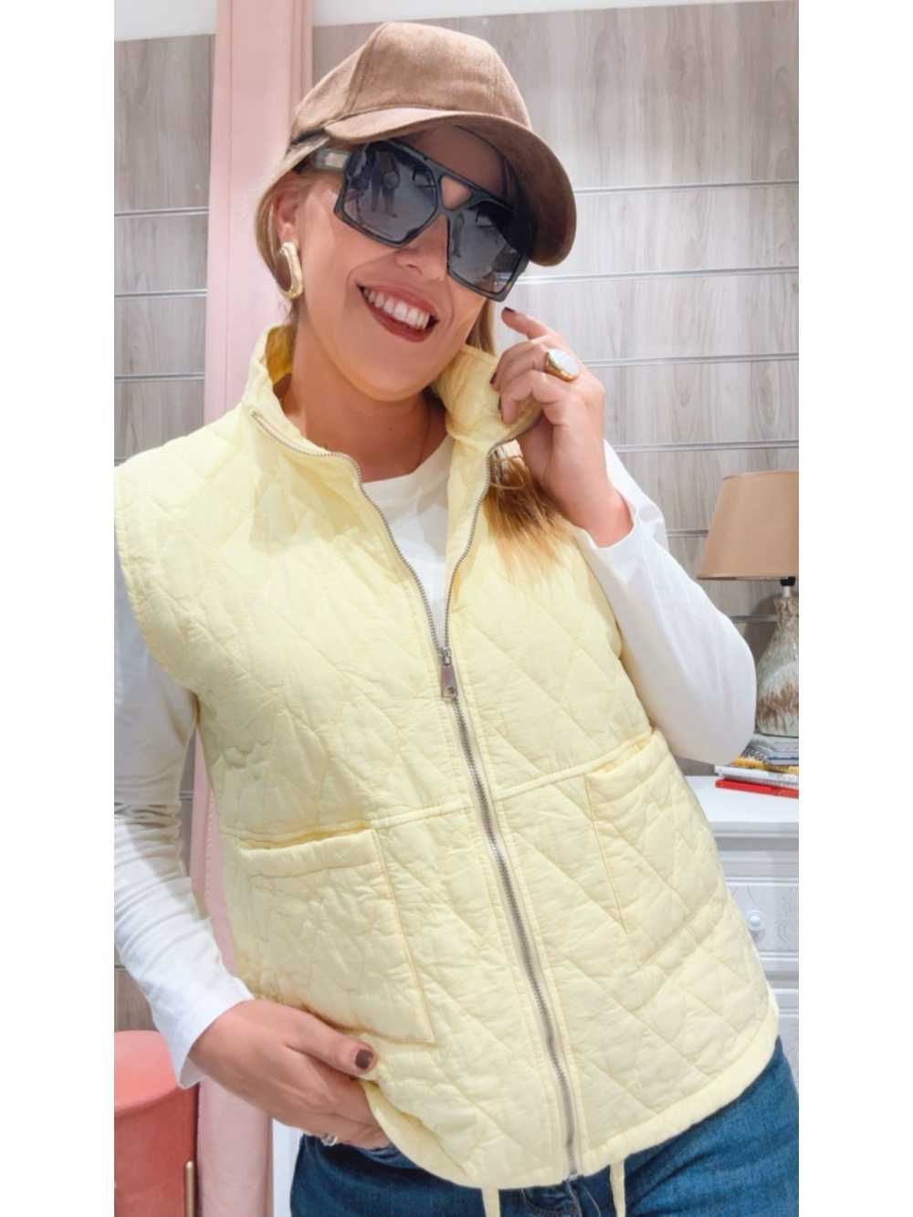 Chaleco Olivia Amarillo
