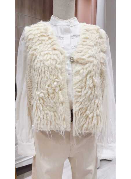 Chaleco Nuria Beige