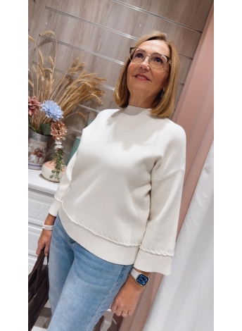 Jersey Iris beige Claro